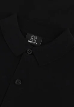 zwarte genti polo polo button ss k2046-1260