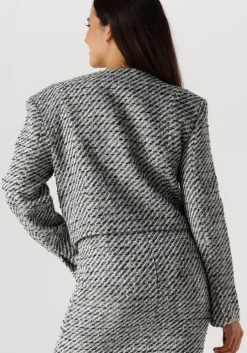 zwarte gestuz blazer amilinagz jacket