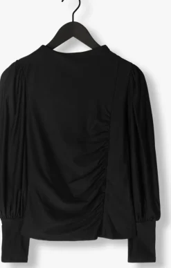 zwarte gestuz blouses rifagz puff blouse noos