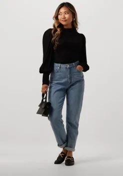 zwarte gestuz blouses rifagz puff blouse noos