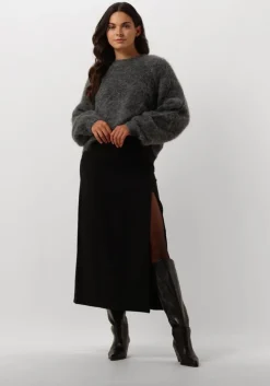 zwarte gestuz maxirok joellegz high waist long skirt