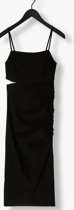 zwarte gestuz midi jurk blinagz dress