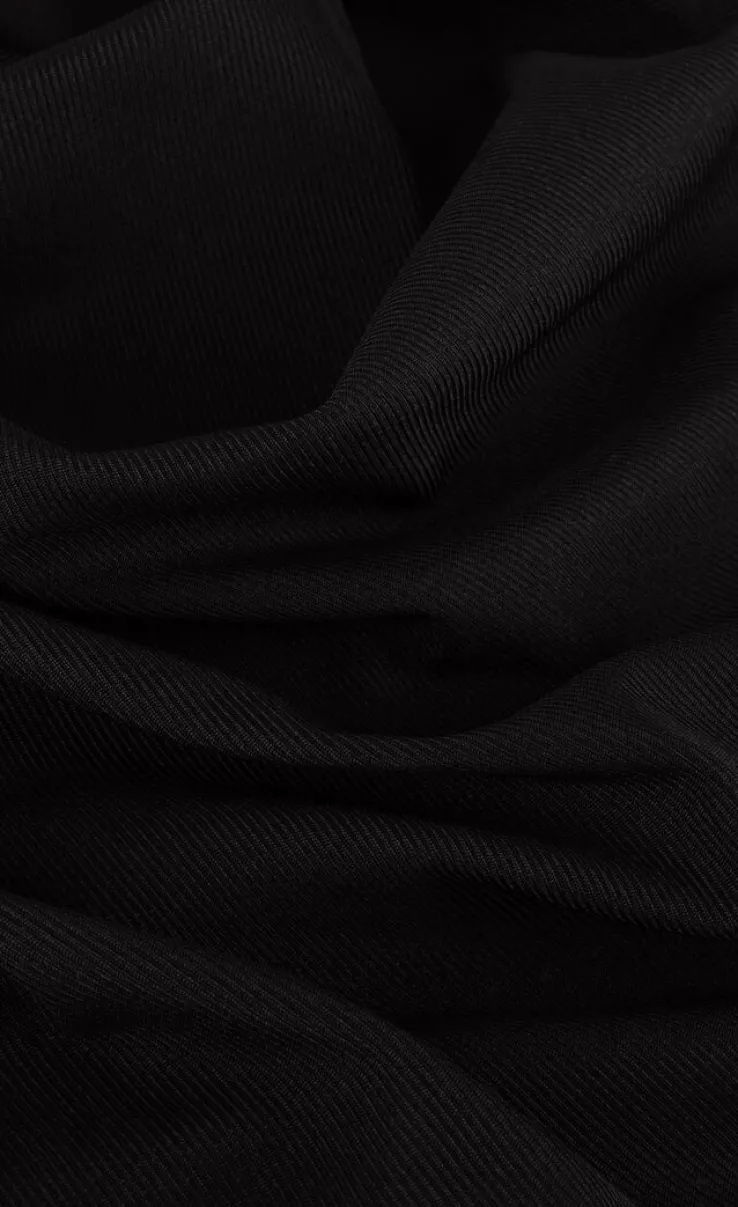 zwarte gestuz midi jurk uminagz dress