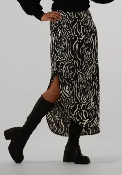 zwarte gestuz midirok brayagz p hw skirt