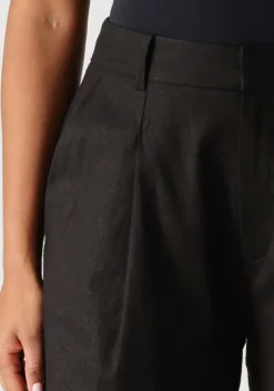 zwarte gestuz pantalon elarahgz linen hw pants