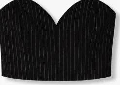 zwarte gestuz top caylinagz corsage
