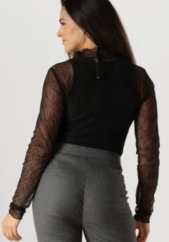 zwarte gestuz tops & t-shirts laiagz lace blouse