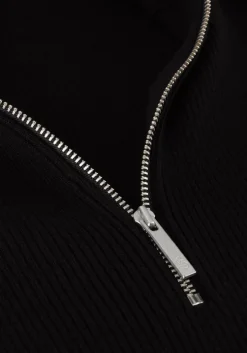 zwarte gestuz trui yasmiagz zipper pullover