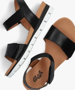 zwarte giga sandalen g4420