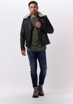 zwarte goosecraft leren jas gallery544