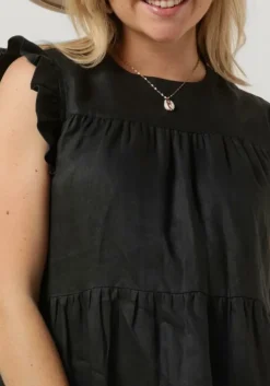 zwarte greek archaic kori midi jurk 130431