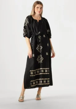 zwarte greek archaic kori maxi jurk 230652