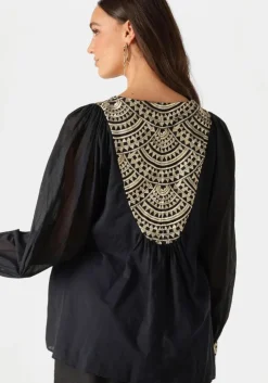 zwarte greek archaic kori blouses 340552