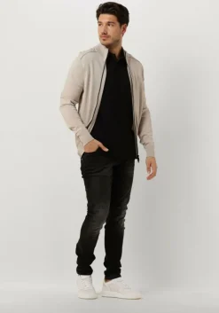 zwarte g-star raw polo dunda slim stripe polo s/s