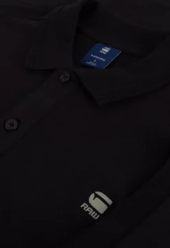 zwarte g-star raw polo dunda slim polo s/s