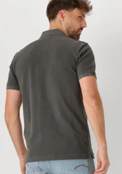 zwarte g-star raw polo dunda overdyed slim polo ss