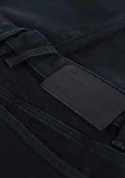 zwarte g-star raw straight leg jeans c830 - kir night stretch denim