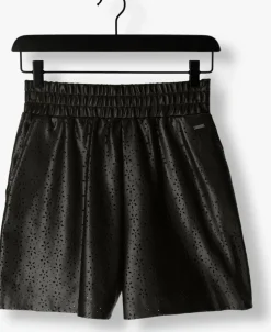 zwarte guess broeken carola faux leather short