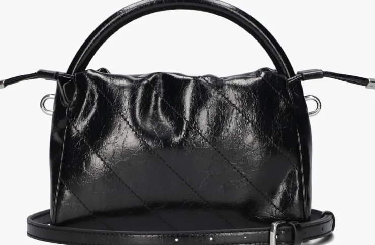 zwarte guess handtas amys drawstring crossbody