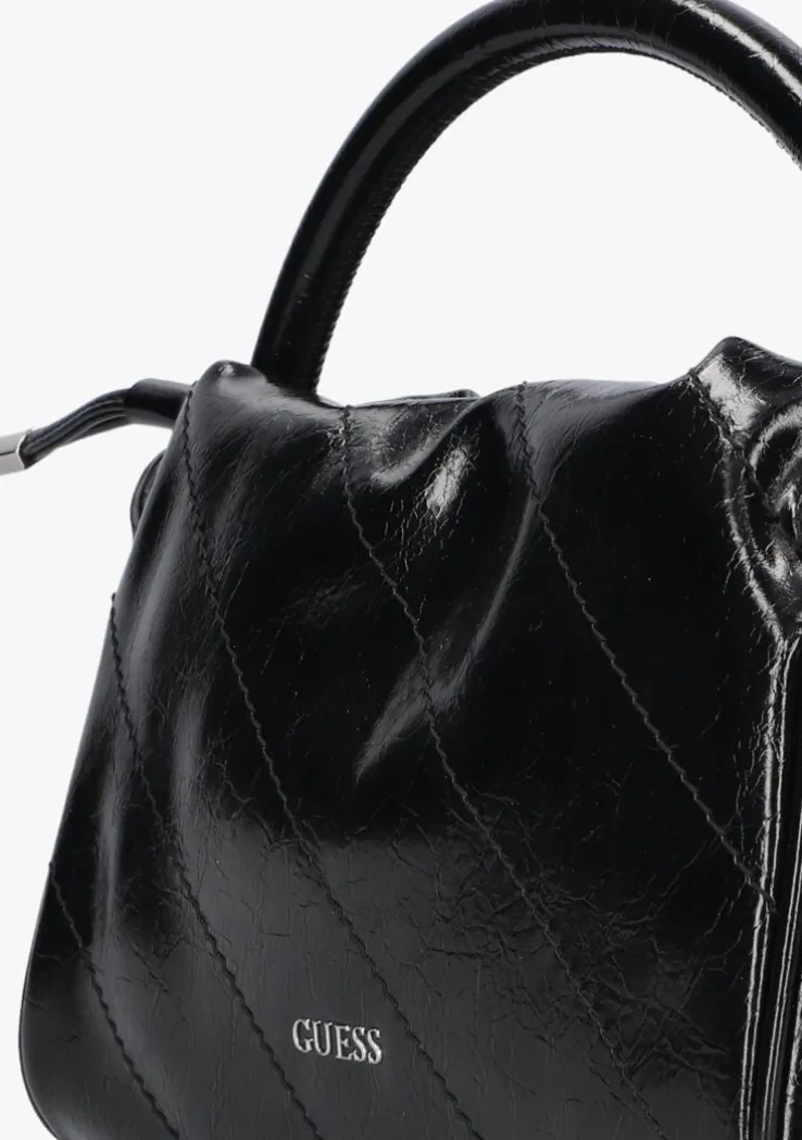 zwarte guess handtas amys drawstring crossbody