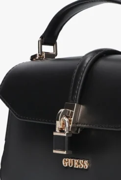 zwarte guess handtas queensland top handle flap