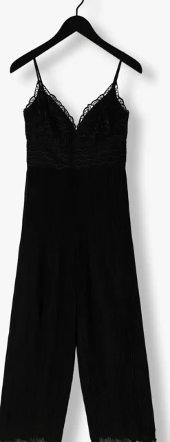 zwarte guess jumpsuit amiah pleated jumpsuit