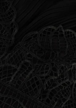 zwarte guess jumpsuit amiah pleated jumpsuit