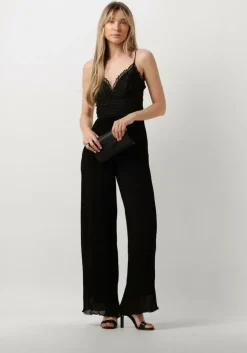 zwarte guess jumpsuit amiah pleated jumpsuit