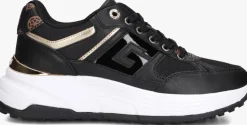 zwarte guess lage sneakers fonzi