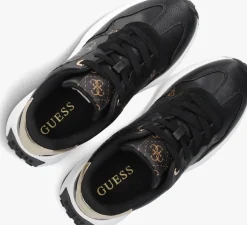 zwarte guess lage sneakers luckei