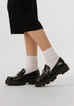 zwarte guess loafers yanika