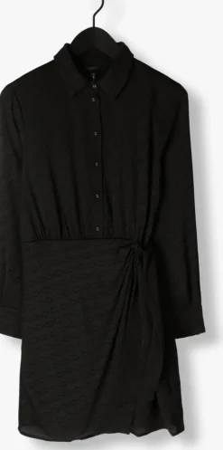 zwarte guess mini jurk camilla chemisier long dress