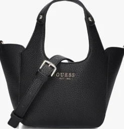 zwarte guess schoudertas helina mini tote