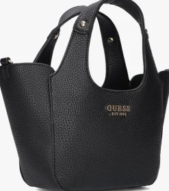 zwarte guess schoudertas helina mini tote