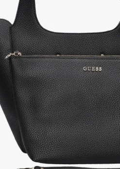 zwarte guess schoudertas helina tote
