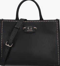 zwarte guess schoudertas nastra 2 comp tote