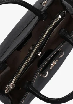 zwarte guess schoudertas nastra 2 comp tote