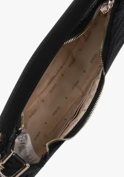 zwarte guess schoudertas mirema hobo shoulder bag