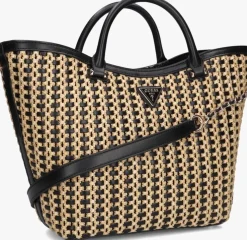 zwarte guess schoudertas atalia tote