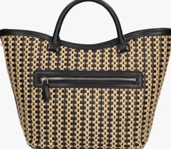 zwarte guess schoudertas atalia tote