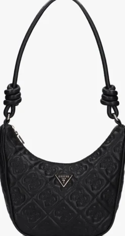 zwarte guess schoudertas adelasia top zip shouldere bag