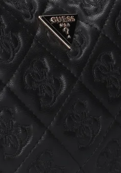 zwarte guess schoudertas adelasia top zip shouldere bag