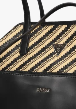 zwarte guess schoudertas vikky ii large 2 in 1 tote
