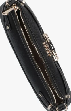 zwarte guess schoudertas silvye shoulder bag
