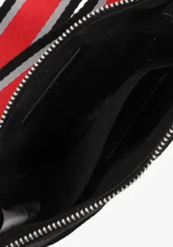 zwarte guess schoudertas strave xbody flat w frnt zpr