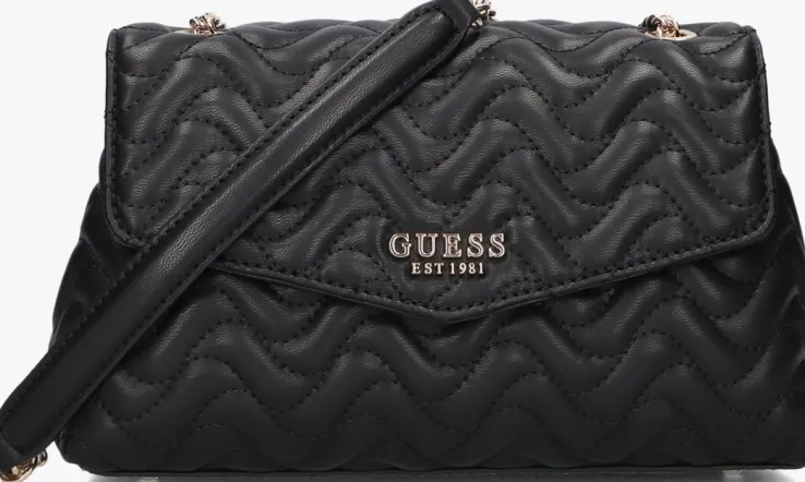 zwarte guess schoudertas melisandra cnvrtbl xbody flap