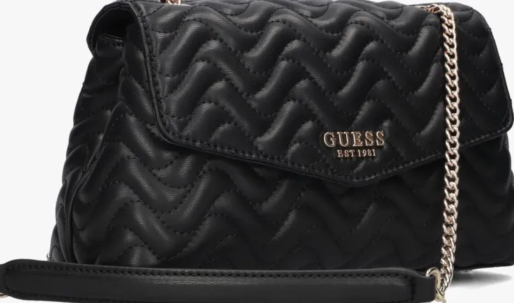 zwarte guess schoudertas melisandra cnvrtbl xbody flap