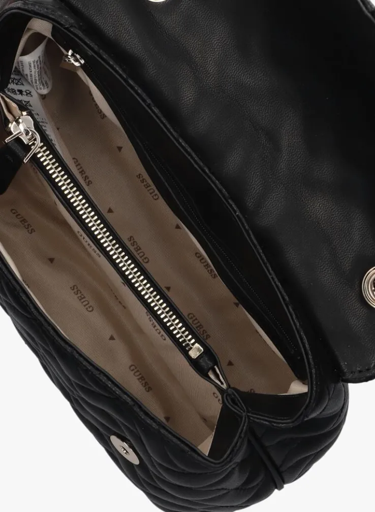 zwarte guess schoudertas melisandra cnvrtbl xbody flap