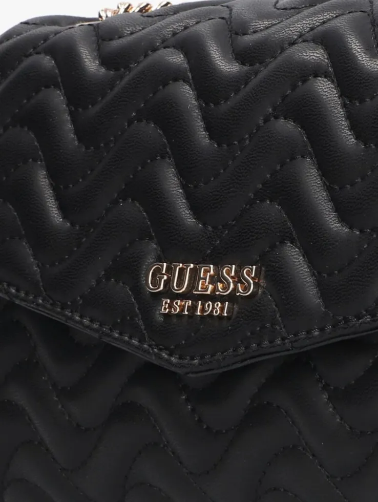 zwarte guess schoudertas melisandra cnvrtbl xbody flap