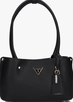 zwarte guess schoudertas meridian shoulder satchel
